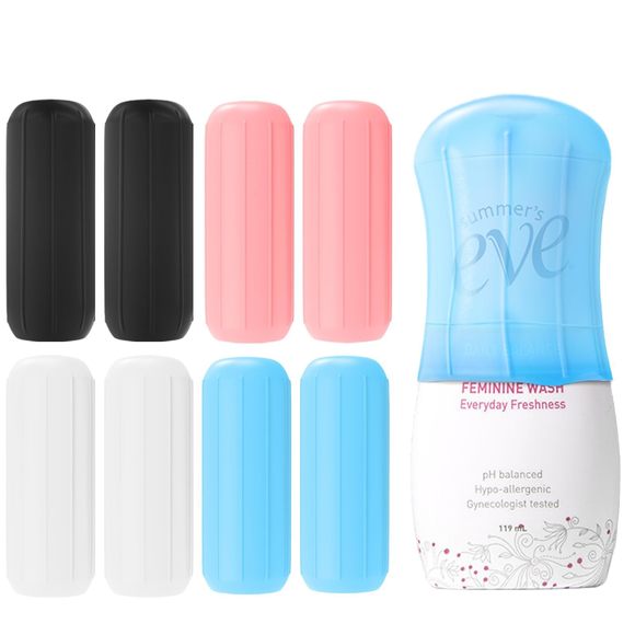 8 Pack Silicone Bottle Covers,silicone Travel Essentials For Women🧐 - Picture 1 of 7